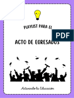 Playlist para El Acto de EGRESADOS - Activandolaeducacion