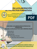 GUÍA PARA LA ELABORACIÓN DE PROYECTOS FORMATIVOS Editado