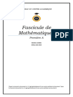 BCA Fascicule de Mathématiques Première A