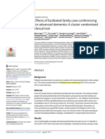 Effects of Facilitated Family Case Conferencing For Advanced Dementia - A Cluster Randomised Clinical Trial.