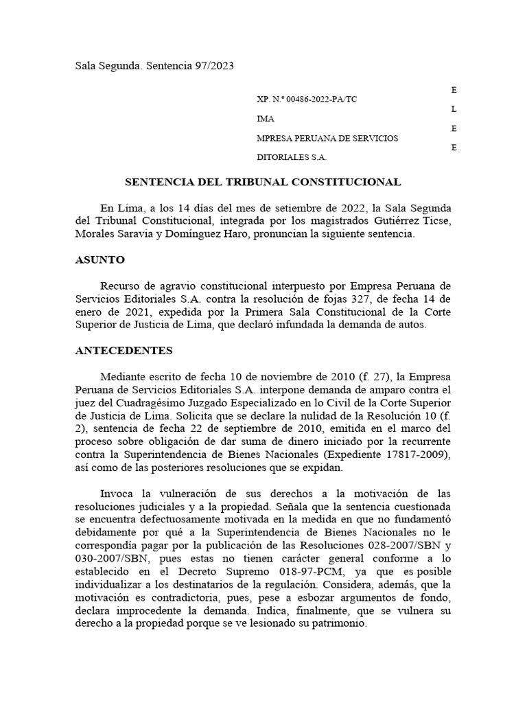 Amparo Contra Resoluciones Judiciales | PDF | Caso de ley | Sentencia (ley)