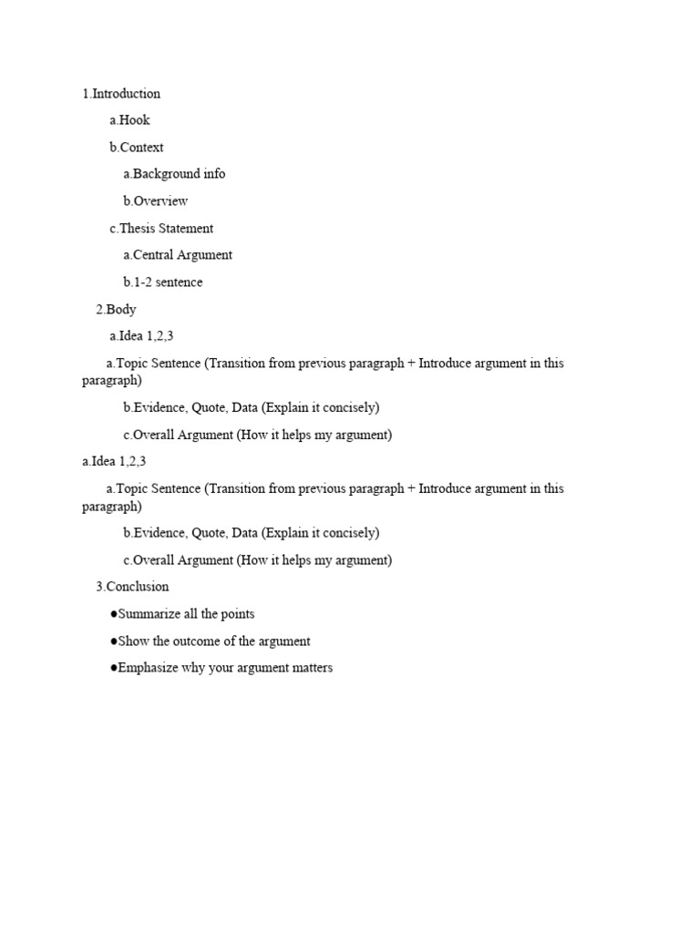 Effective Essay Structure Guide | PDF