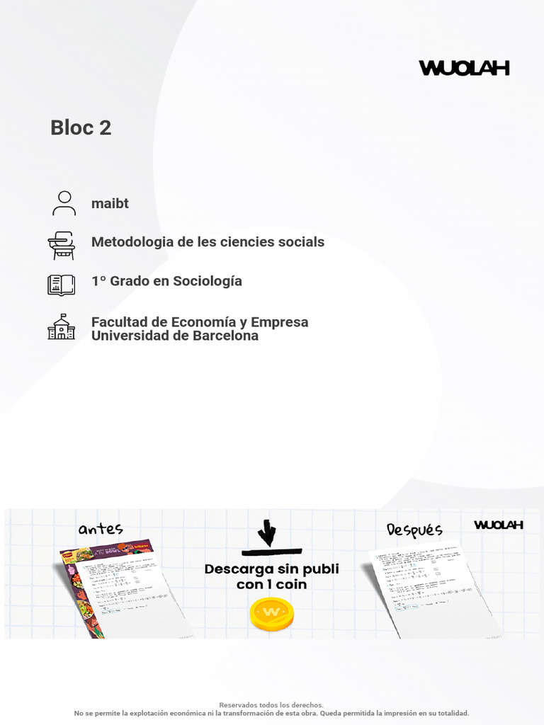 Apunts Bloc Ii | PDF