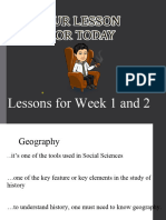 Lessons 1 and 2