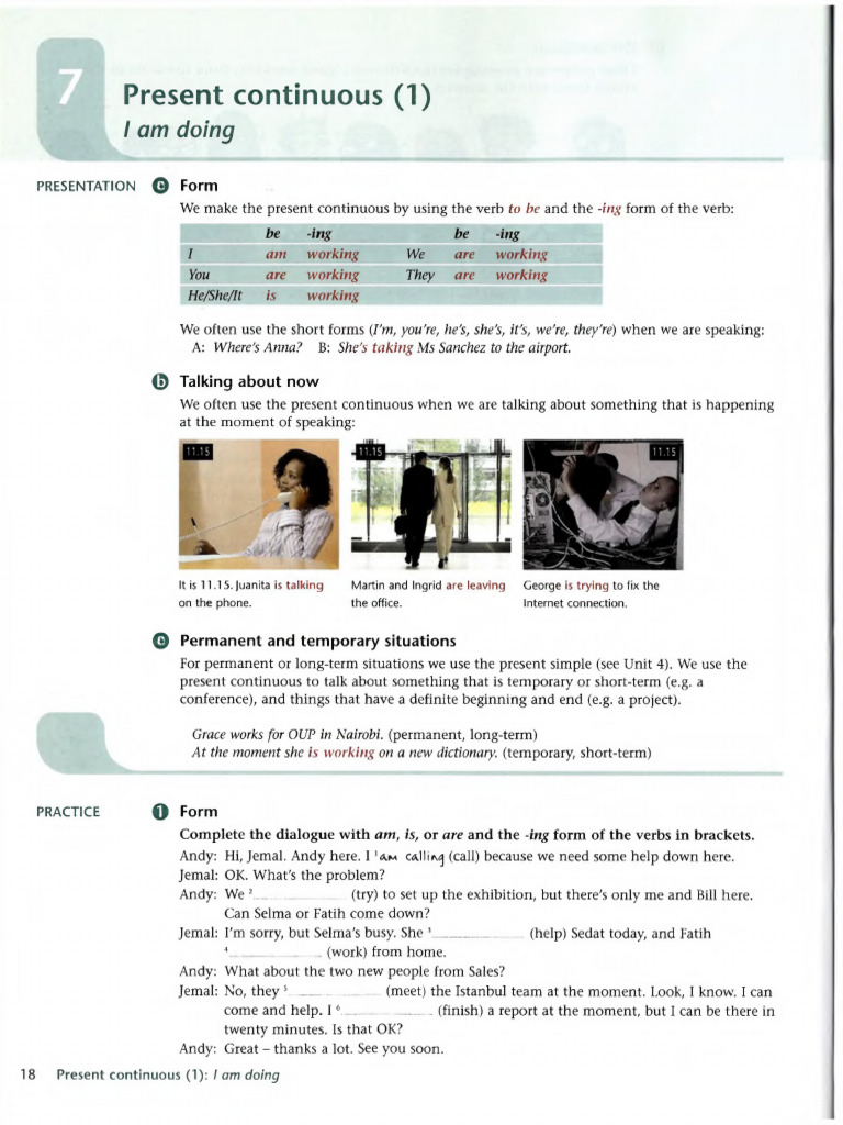 Present Continuous Pdf
