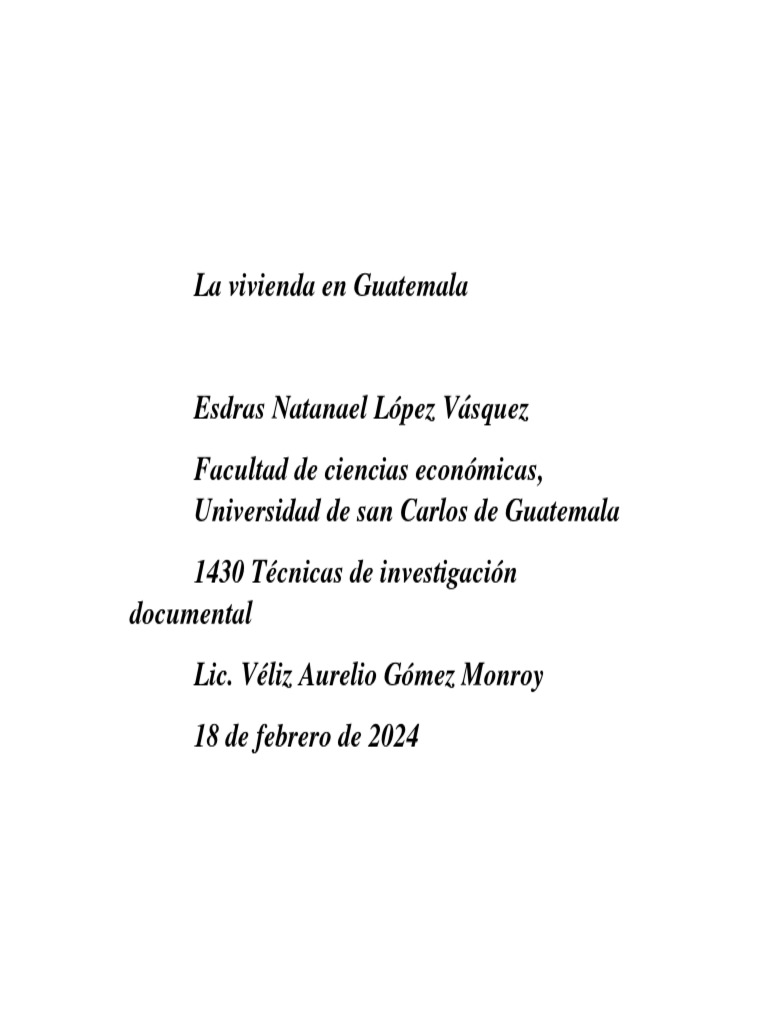 Desafíos de la vivienda en Guatemala | PDF | Guatemala | Inflación