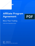 Cpa Affiliate Program Agreement