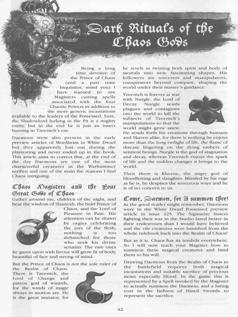 Dark Rituals of Chaos (TC14) | PDF