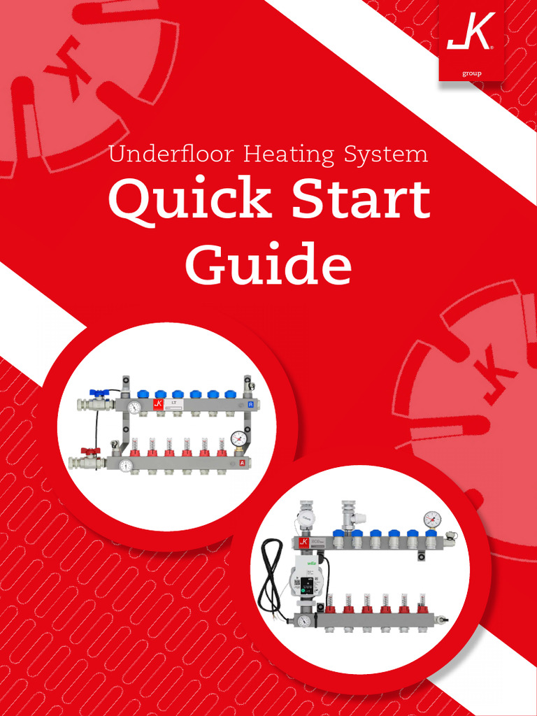 JK Quick Start Guide (UFH) | PDF | Thermostat | Valve