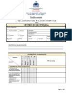 GUÍA DE OBSERVACIÓN para Docentes