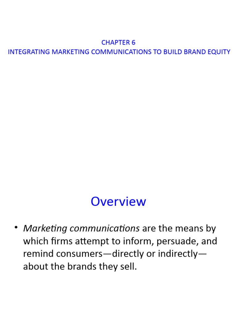 Chapter 6 | PDF | Advertising | Marketing Communications