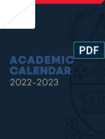 RU Academic Calendar 2022 23