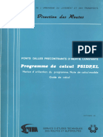 Ponts Dalles Precontraints D Inertie Constante - Notice D Utilisation Du Programme de Calcul Psidp-El - 1985 Cle52216b