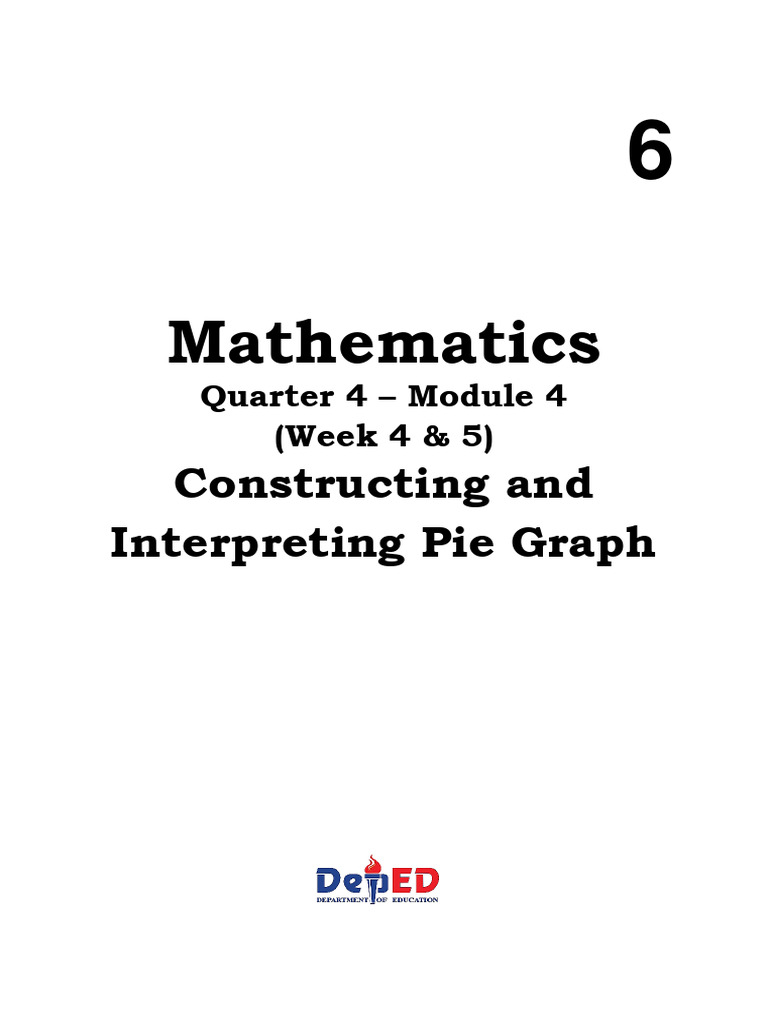 Math 6 q4 week 4 5 module 4 constructing pie graph based on a given set