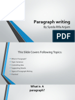 (Lecture - 9) Paragraph Writing