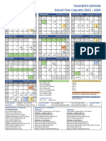 YCDSB 2023-24 Teacher Calendar - Version Date Sep 7 2023