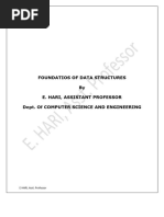 Foundatios of Data Structures by E. Hari, Assistant Professor Dept. of Computer Science and Engineering