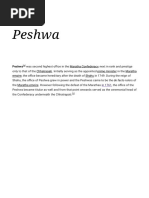 Bhat Peshwa Family Tree Overview | PDF | History