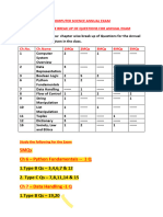 5Mqs CH 6 - Python Fundamentals - 1 Q: Computer Science Annual Exam Chapter Wise Break Up of Questions For Annual Exam