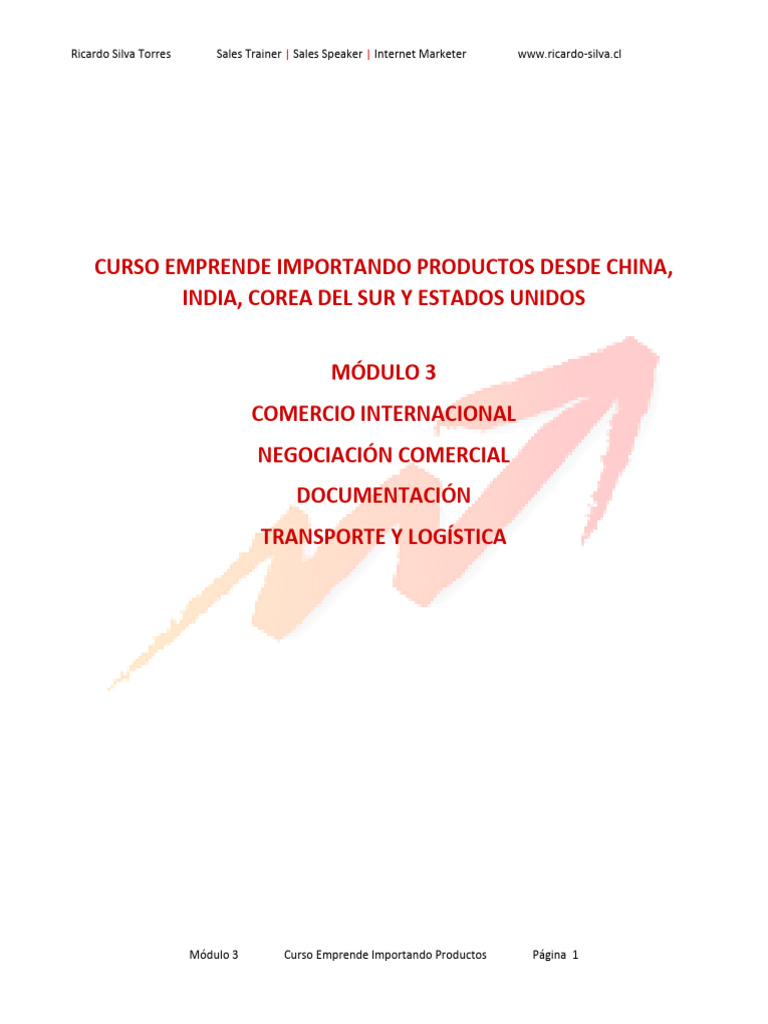 Importación y Logística Internacional | PDF | El comercio internacional ...