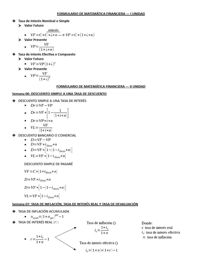 MATE - Financiera Formulario FINAL | Descargar gratis PDF | Tasas de ...
