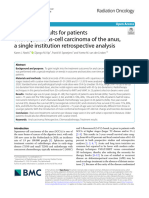 Treatment Results For Patients With Squamous-Cell Carcinoma of The Anus, A Single Institution Retrospective Analysis