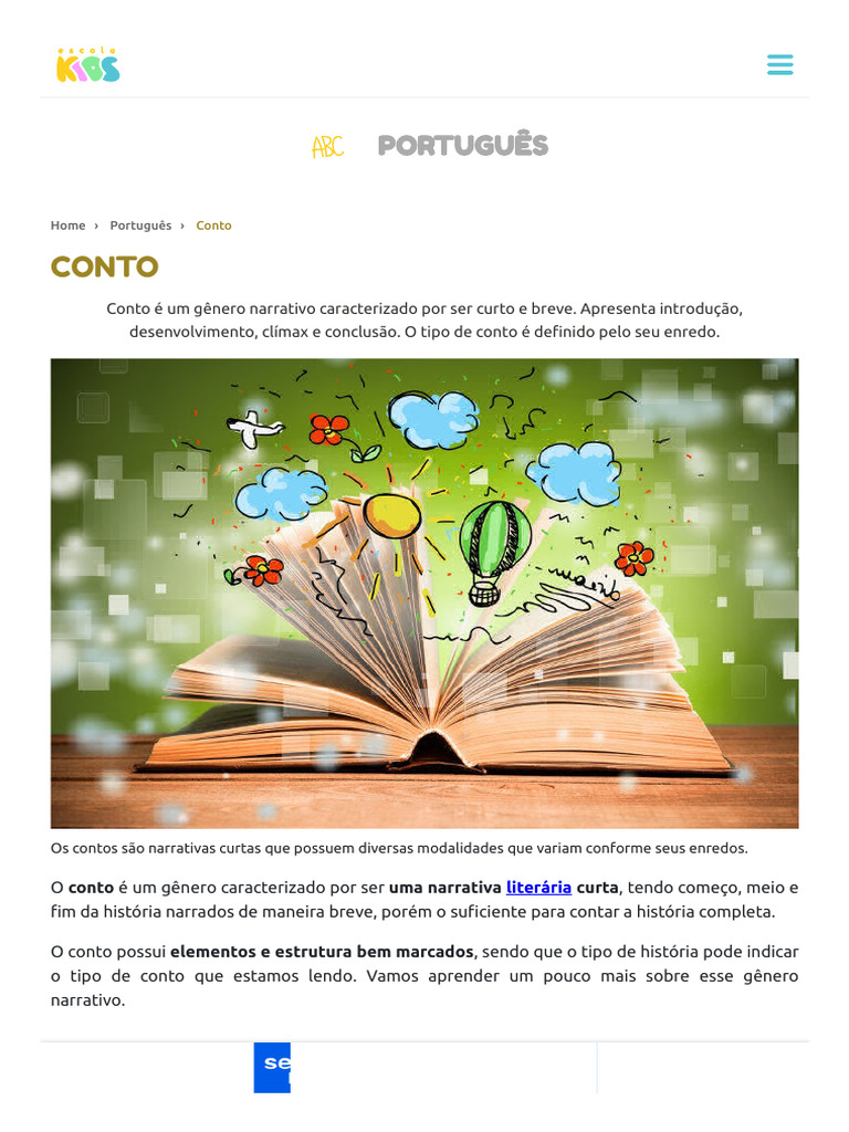 Tipos e Estrutura do Conto | PDF | Contos | Narrativa