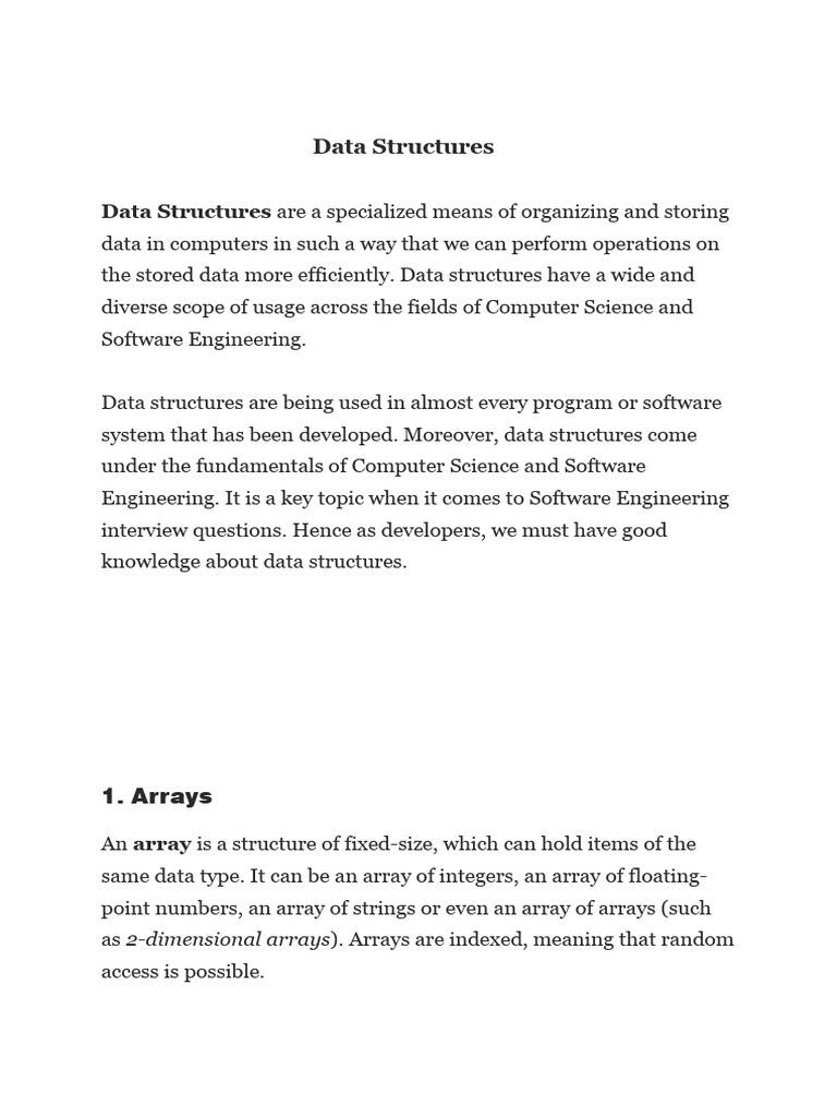 Data Structures | PDF