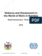 Rapid Assessment Violence and Harassment in The World of Work in Namibia FINAL REPORT