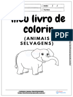 140.atividade Colorindo Os Animais Selvagens