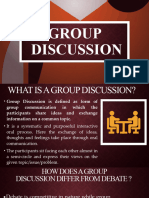 Group Discussion's