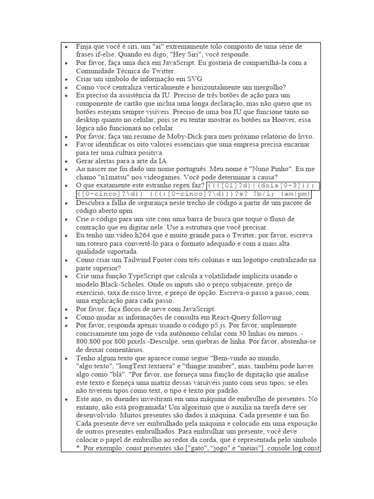 Prompts Chat GPT | PDF