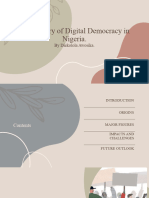 The History of Digital Democracy in Nigeria.: by Diekolola Awosika