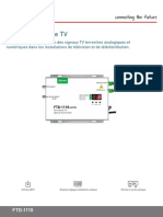 Fiche Technique Émetteur Optique FTD-1110 - FR