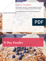Pi Day Puzzles Powerpoint