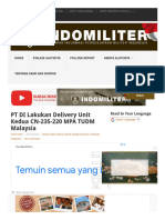 PT DI Lakukan Delivery Unit Kedua CN-235-220 MPA TUDM Malaysia