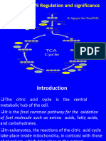 TCA CYCLE - STEPS REGULATIION AND SIGNIFICANCE - Further Reference - Dr. Nguyen Van Toan (PHD)