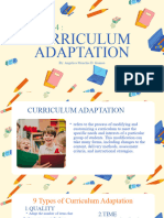 CURRIculum Adaptation