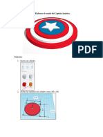 Diseño 3D - Escudo Capitan America