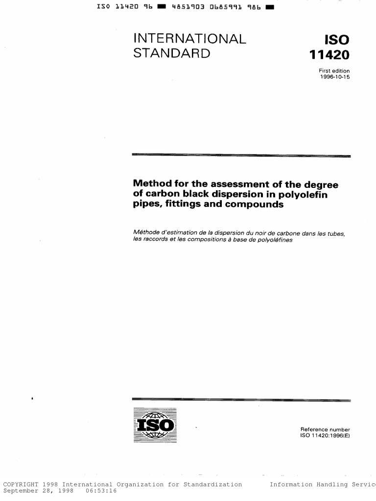ISO 11420 Method For The Assessement of The Degree of Carb 1 | PDF