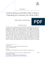 Elvis Oyare - Taxation Systems and Public Policy in Kenya