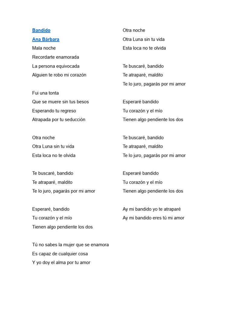 Letras de 