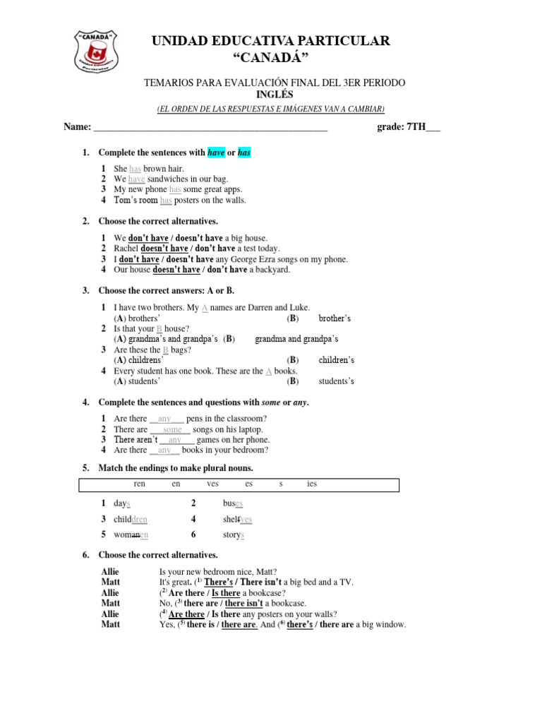 Temarios 3er Periodo 7mo Pdf