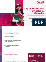 Ley de Estadistica Oficiales de Colombia