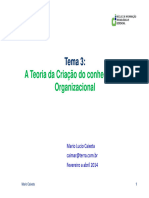 Ufmg 3 A Teoria Do Conhecimento Organizacional Nonaka e Takeuchi