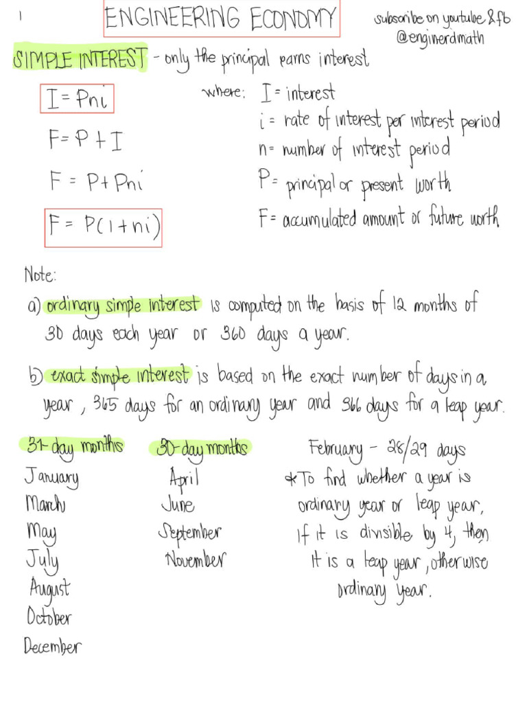 Eng Economy Enginerd Math | PDF