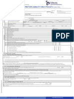 Standard Proposal Form For Liability Only Policy: (Private Cars)