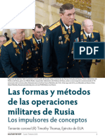Thomas Formas y Metodos de Las Operaciones Militares de Rusia Cuarto Trimestre 2018 Edicion Hispanoamerica