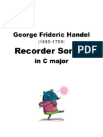 Recorder - Sonata in C Major - George Frideric Handel (1685-1759)