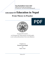 Inclusive Education in Nepal From Theory To Practice